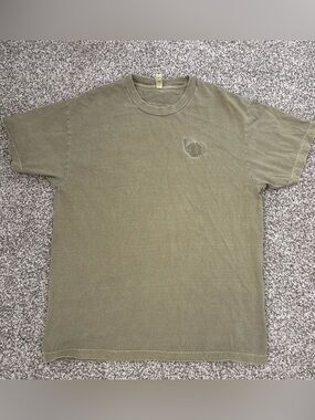 Phish Embroidered Olive Green Short Sleeve T-Shirt American Apparel Size Large